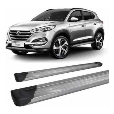 Imagem de Estribo Tucson 2017 Em Diante Plataforma De Alumínio Prata - HOZZ