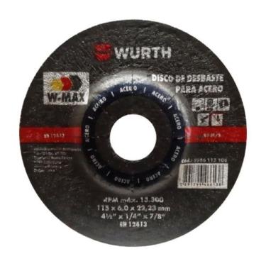 Imagem de Disco de desbaste W-Max Wurth 4.1/2" (115.mm)