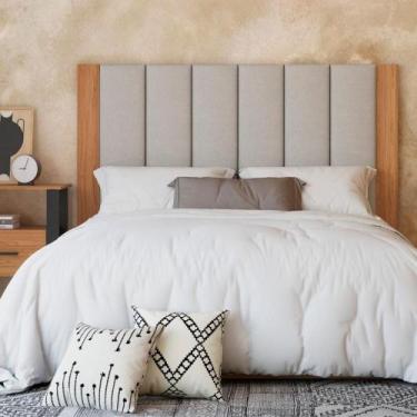 Imagem de Cabeceira Casal Estofada para Cama 1,75m Dalla Costa MDF - Dalla Costa