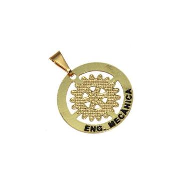 Imagem de Pingente Minha Profissão Engenharia Mecânica Folheado 18k - Milena Fol