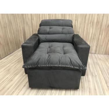 Imagem de Poltrona Retrátil Reclinável 1 LUGAR  Marrom - Zeus