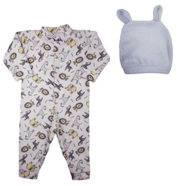 Imagem de Kit Pijama e Touquinha Coelho Bebê 2 Peças Tamanhos 1 2 e 3 - Koala Ba