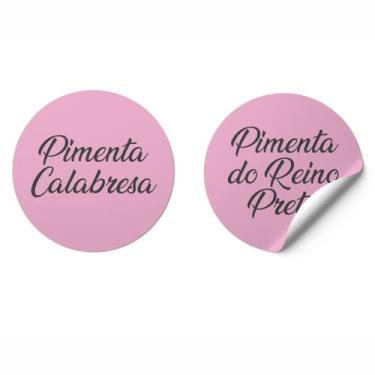 Imagem de Adesivo Porta Temperos Mantimentos Impermeável Rosa Claro - Micro Ofic