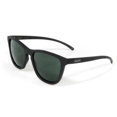 Imagem de Óculos de Sol HUPI Paso Preto Fosco Lente Verde, Preto