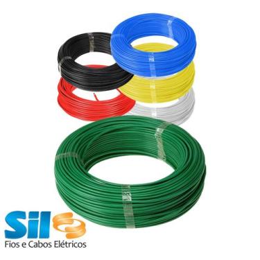 Imagem de Cabo Fio Flexível Sil Cores - 10mm Rolo Com 20 Metros,  Verde