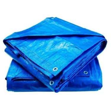 Imagem de Lona Carreteiro De Polietileno 2Mx2M Azul- Resistente - OEM
