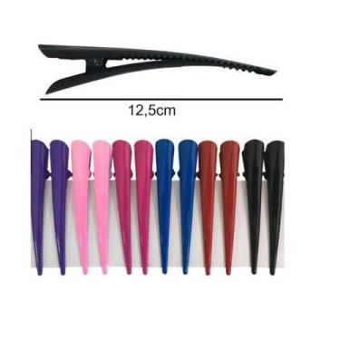 Imagem de 12 Bicos De Pato Colorido Prendedor Para Cabelo Em Metal Bico Prendedo