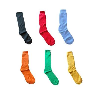Imagem de Meião de Futebol Fustal Liso Sortidas Adulto c/ 12 Pares - Blook