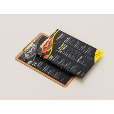 Imagem de CARDÁPIOS  - SUPREMO 250G - 15X21CM 4x1- 100 UNI - Corpel