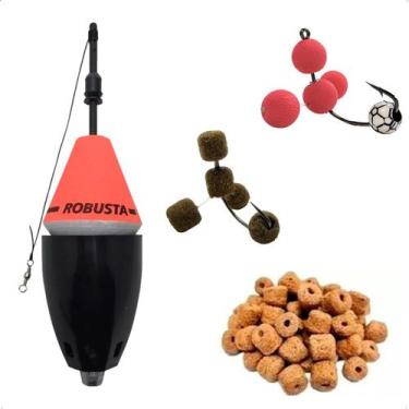 Imagem de Kit Pesca Tambas 1 Boias Cevadeira + Ração e 2 Anteninha - Summer, Kit