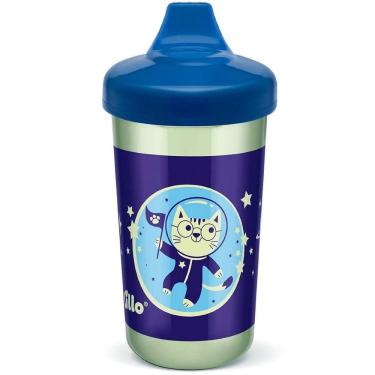 Imagem de Copo Infantil Antivazamento Com Brilho No Escuro Menino