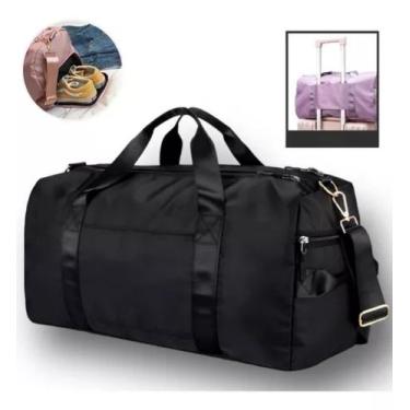 Imagem de Bolsa Academia Transversal Mala Bordo Alça Mão Viagem - KY, Preto