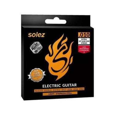 Imagem de Encordoamento solez guitarra 6 cordas slg10 0.010