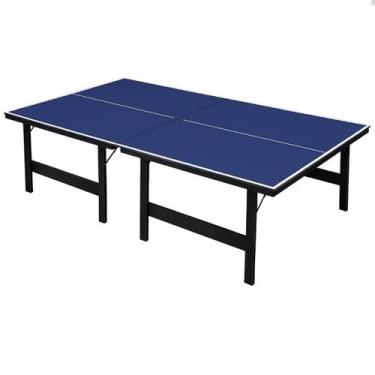 Imagem de Mesa Tênis de Mesa Oficial Ping Pong 18mm MDF Sports Mania, Azul