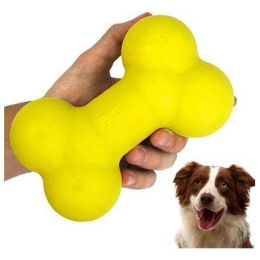 Imagem de Brinquedo Mordedor Cachorro Borracha Osso Médio Porte Forte - Big Bull