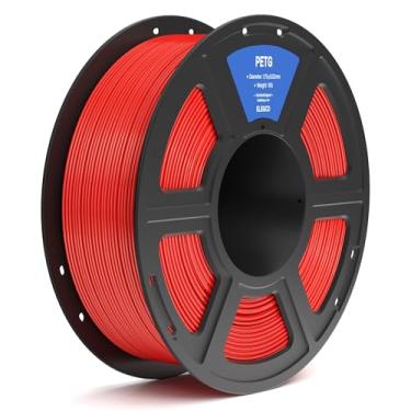 Imagem de ELEGOO Filamento PETG 1,75 mm vermelho 1 kg, precisão dimensional do filamento da impressora 3D +/- 0,02 mm, carretel de 1 kg (1 kg) serve para a maioria das impressoras 3D FDM