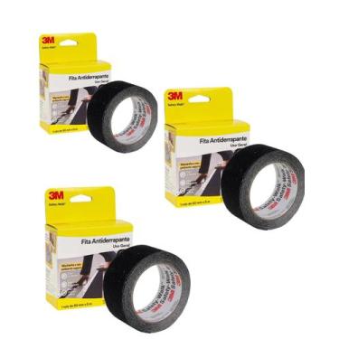 Imagem de Kit 3 FITAS ANTIDERRAPANTE ADESIVA 50MMx5MTS - 3M