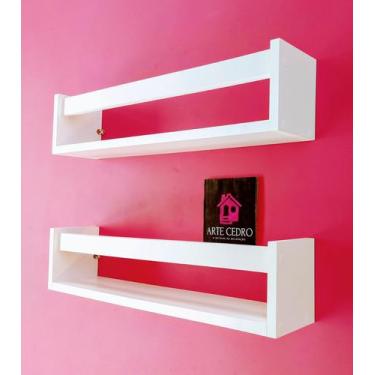 Imagem de Kit 2 Nichos Organizador de Livros Infantis Prateleira Revisteiro de P