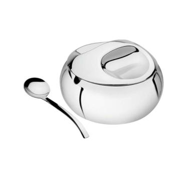 Imagem de Farinheira Tramontina Aço Inox 2 Peças 0,68L Service Pequena 