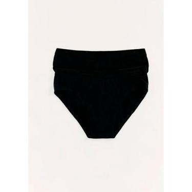 Imagem de Kit/2 Cueca Slip Hering 77LV Masculina Algodão T. P/XXG, M, N10, Preto