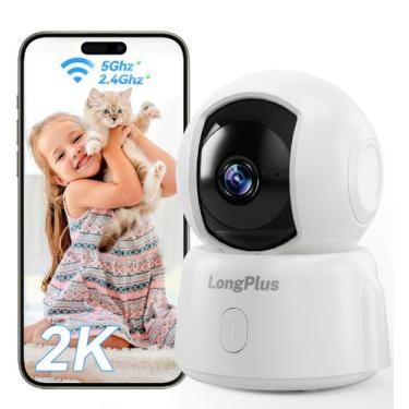 Imagem de Câmera de segurança LongPlus 2K Indoor WiFi com visão noturna Alexa