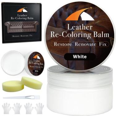 Imagem de Kit de reparo de couro KIEPOL Bálsamo recolorente de couro branco