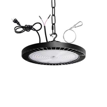 Imagem de GXSTHY Luminária De Alto Compartimento Ufo, Iluminação Led De 150 W Para Lojas, Iluminação Led De 3000 K, 4000 K E 6500 K Para Garagem Com Cabo De Tomada Americano, Regulável De 0 A 10 V, Iluminaçã