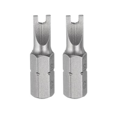 Imagem de HARFINGTON 2 peças de chaves de fenda em forma de U, haste hexagonal de 2,3 1/10.2 cm, brocas de inserção de 2,5 cm, chave de fenda magnética tipo U S2 para aparelhos eletrônicos