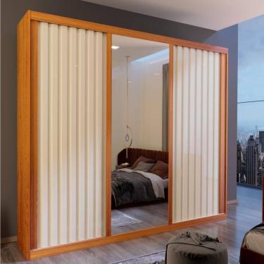 Imagem de Guarda Roupa Casal Petra 3 Portas 4 Gavetas Bom Pastor