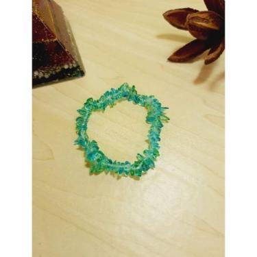 Imagem de Pulseira Pedra Natural com medalha de Olho Grego com fimos - Paz Inter