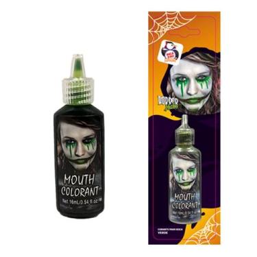 Imagem de Horror Make Corante Para Boca Verde 16ml Maquiagem Artística Halloween