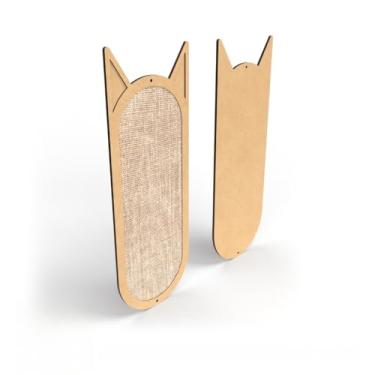 Imagem de Arranhador de Gato de Sisal Tipo Parede 50x20, Brinquedo Grande para Animais de EstimaçãO,Carpete Arranhador para Gatos(Sisal)