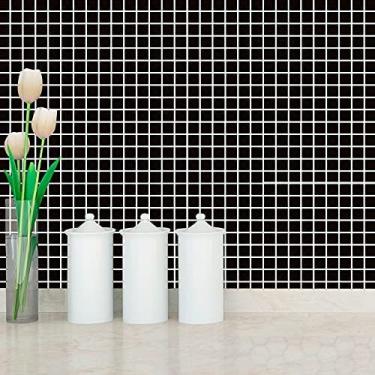 Imagem de Papel de Parede Adesivo Autocolante Decoração Estilo Ladrilho Para Banheiro Cozinha 10 Metros