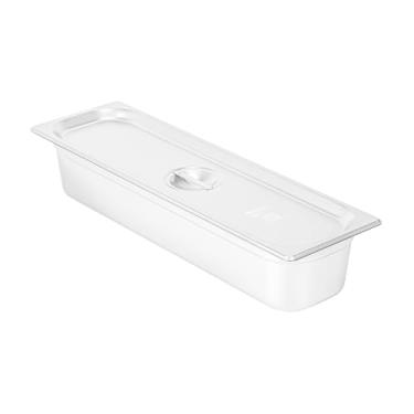 Imagem de Restaurantware Tampa de panela de mesa a vapor, 1 unidade de tampa de aço inoxidável de 20,8 x 16,4 polegadas com alça, recipiente longo compatível de tamanho 1/2 vendido separadamente para catering