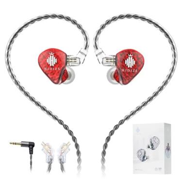 Imagem de Hidizs Fones de ouvido MS1 Galaxy IEM para jogos – Motor magnético duplo para som imersivo de jogos, fones de ouvido com fio/microfone embutido/cabo destacável de 2 pinos, plugue de 3,5 mm