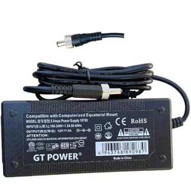 Imagem de GT POWER Conector De Travamento Rosqueado, Adaptador Ca Compatível Com Fonte Alimentação Celestron 12V 5A 18780 Para Telescópios Computadorizados Das Séries Cgem, Cpc Deluxe Hd Ii Cgx E Cgx-L