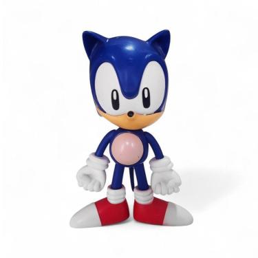 Imagem de Brinquedo Sonic The Hedgehog 15cm Boneco Articulado Azul Divertido E Colecionável
