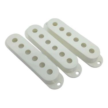 Imagem de KIT 3 capa captador STRATO SINGLE branco 52mm CCV - Custom Sound