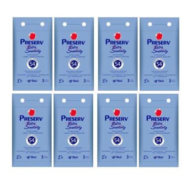 Imagem de Kit 8 Preservativo Preserv Extra Sensitivity 3 Un - Blau