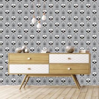 Imagem de Papel de Parede Adesivo - Caveiras Decor - 914ppd - Allodi
