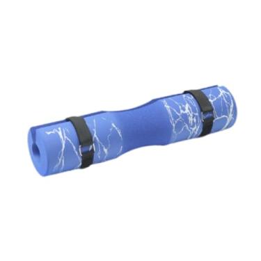 Imagem de Generic Almofada de barra, almofada de pescoço e ombro com duas alças, almofadas antiderrapantes para barra de agachamento, almofadas de barra para, Azul