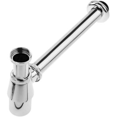 Imagem de Sifão Pia Tanque Lavanderia Metal Copo Cromado 1.1/4 X 1.1/2