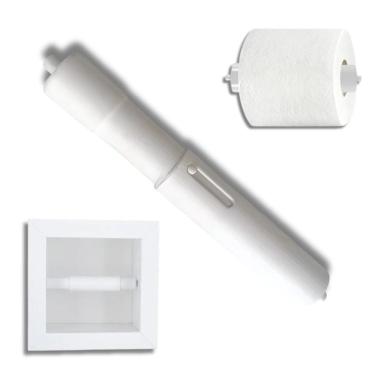 Imagem de Rolete De Papel Higiênico Banheiro Mola Interna Plástico Pp