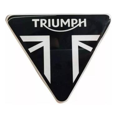 Imagem de Emblema Adesivo Resinado Escudo Triumph Daytona 7,5X9