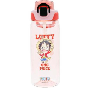 Imagem de Garrafa com Alça e Canudo One Piece Monkey D. Luffy Miniso
