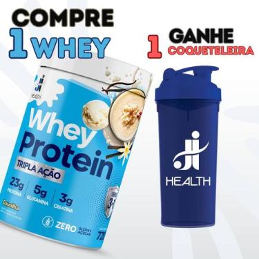 Imagem de Whey Protein com Creatina Health Whey Tripla Ação 720g Suplemento Alim