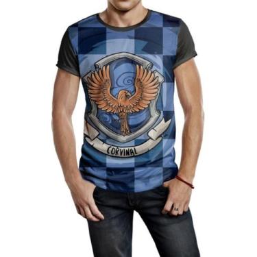 Imagem de Camiseta Masculina Harry Potter Corvinal Full Print Ref:116 - smoke, P
