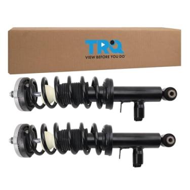 Imagem de TRQ Conjunto de montagem de amortecedor traseiro e mola lado do motorista e do passageiro compatível com BMW X3 2011-2017 2015-2018 X4