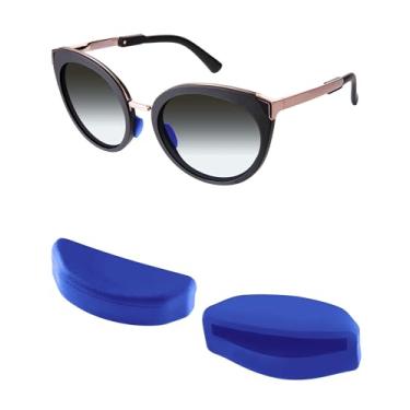 Imagem de Mryok Almofadas de nariz de reposição para óculos de sol Oakley Frogskins Hybrid OO9289 - Ajuste asiático azul