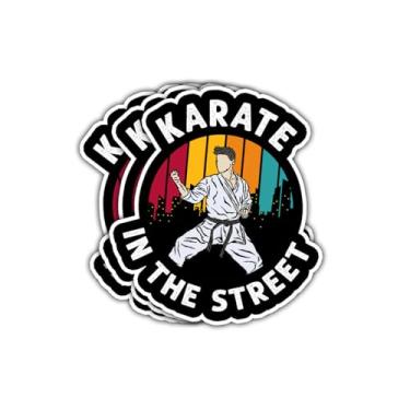 Imagem de Adesivo de vinil Karate in The Street, adesivo de vinil de lutador de artes marciais para estudantes, adolescentes, adultos, instrutores, atletas, laptop, scrapbook, caderno, garrafa de água, diário
